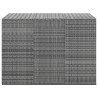 Boîte à coussins de jardin Résine tressée 145x100x103 cm Gris 