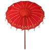 Parasol Autre Rouge x 250 cm Coton et bois massif 