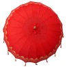 Parasol Autre Rouge x 250 cm Coton et bois massif 
