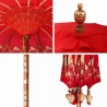 Parasol Autre Rouge x 250 cm Coton et bois massif 