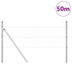 Clôture hexagonale 0,8x50 m en acier galvanisé 