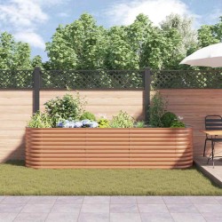 Lit surélevé Effet Bois Métal 320 X 80 X 81 cm Durable 