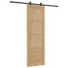 Porte coulissante avec set de quincaillerie 'ORKDAL'en bois massif de pin 