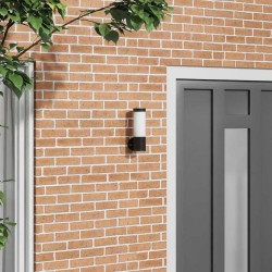 Applique murale extérieure Noir Acier inoxydable IP44 