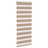 Store zèbre marron sable largeur du tissu 50,9 cm polyester 