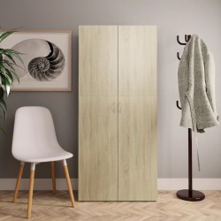 Armoire à chaussures Chêne sonoma 80x35,5x180cm Bois ingénierie 