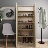Armoire à chaussures Chêne sonoma 80x35,5x180cm Bois ingénierie 
