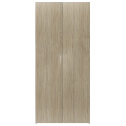 Armoire à chaussures Chêne sonoma 80x35,5x180cm Bois ingénierie 