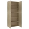 Armoire à chaussures Chêne sonoma 80x35,5x180cm Bois ingénierie 