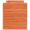 Banc avec jardinières cire marron 167,5x60x65cm bois massif pin 