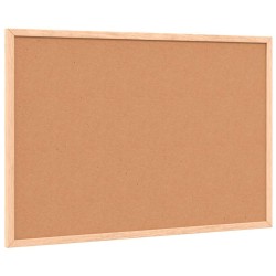 Tableau noir avec cadre bois de pin massif noir 60x40 cm 