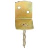 Supports de panneau de clôture 24pcs Forme en L Métal galvanisé 