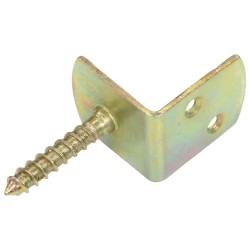 Supports de panneau de clôture 24pcs Forme en L Métal galvanisé 
