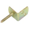 Supports de panneau de clôture 24pcs Forme en L Métal galvanisé 