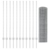 Clôture Euro avec 22 poteaux U Argent 1,2x25 m Acier 