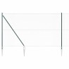 Ensemble de Clôture Ensemble de 2 Vert Métal 25 x 1,5 m Durable 