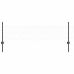 Pots à clôture 11 pcs U-Channel gris 60 cm en acier 
