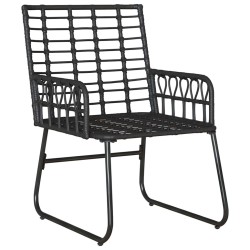Ensemble de salle à manger pour jardin 3 pcs Noir, Anthracite 