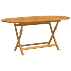 Table pliable de jardin 160x85x75 cm Bois d'eucalyptus massif 