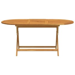 Table pliable de jardin 160x85x75 cm Bois d'eucalyptus massif 