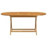 Table pliable de jardin 160x85x75 cm Bois d'eucalyptus massif 