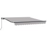 Auvent Rétractable Gris clair 350 x 250 cm Polyester 