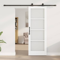 Porte coulissante avec matériel "ORKDAL" Blanc 73.5x198.5 cm 