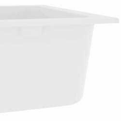 Évier de Cuisine Blanc 760x480x184 mm Granit 
