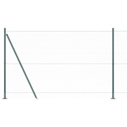 Clôture Hexagonale Verte 1,4x25 m en Acier 