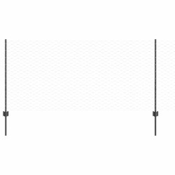 Poteaux de clôture 22 pcs U-Channel Gris 100 cm Acier 
