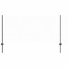 Poteaux de clôture 22 pcs U-Channel Gris 100 cm Acier 