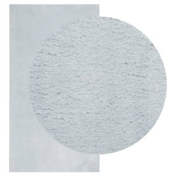 Tapis HUARTE à poils courts doux et lavable bleu 60x110 cm 