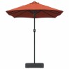 Parasol de jardin Couleur terre cuite 385 x 209 x 244 cm tissu 