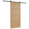 Porte Coulissante avec Quincaillerie 93x202 cm Bois Massif Pin 