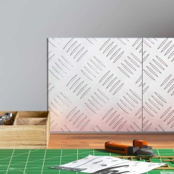 Plaques en aluminium 2 pcs Antidérapant 20x20 cm 