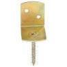 Supports de panneau de clôture 4 pcs Forme en L Métal galvanisé 