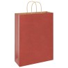 Sacs en papier 50 pcs avec poignées rouge 32x12x42 cm 