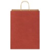 Sacs en papier 50 pcs avec poignées rouge 32x12x42 cm 