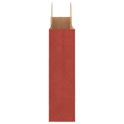 Sacs en papier 50 pcs avec poignées rouge 32x12x42 cm 