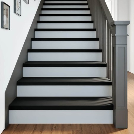 Marches d'escalier 4 pcs marron foncé 100x30x2 cm chêne massif 