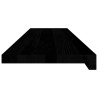 Marches d'escalier 4 pcs marron foncé 100x30x2 cm chêne massif 