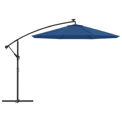 Tissu de remplacement pour parasol déporté bleu azuré 300 cm 