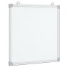 Tableau blanc magnétique 40x40x1,7 cm aluminium 