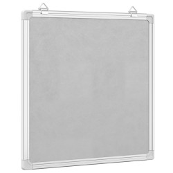 Tableau blanc magnétique 40x40x1,7 cm aluminium 
