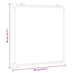 Tableau blanc magnétique 40x40x1,7 cm aluminium 