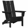 Ensemble de jardin 3 pièces Noir HDPE 