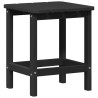 Ensemble de jardin 3 pièces Noir HDPE 