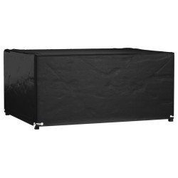 Housse de salon de jardin 8 œillets 180x135x80 cm rectangulaire 