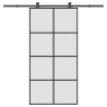 Porte coulissante et kit de quincaillerie 102,5x205cm Verre ESG 