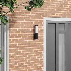 Lampe Murale d'Extérieur Noir Acier Inoxydable IP44 
